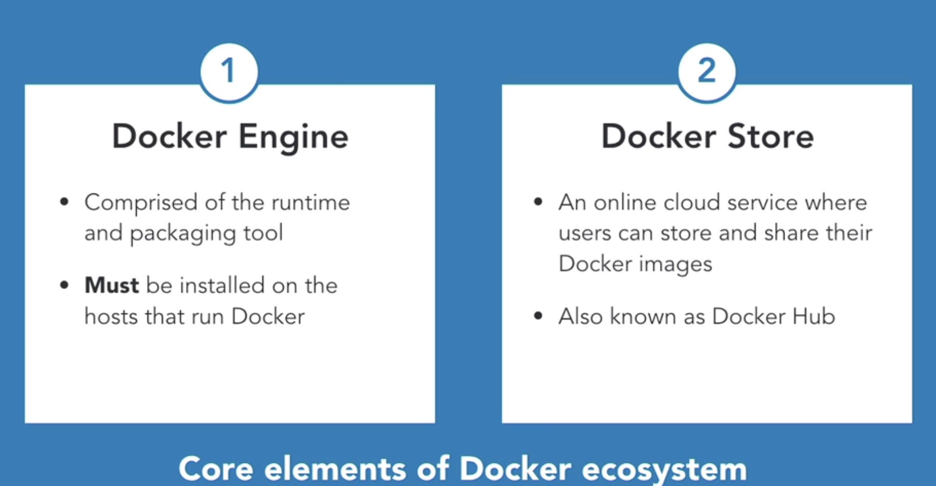 Docker engine and Docker Store